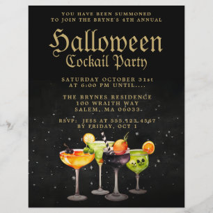 Halloween Cocktail Party Flyer