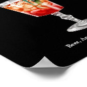 Halloween Cocktail Party mit Kürbisrei Poster (Ecke)