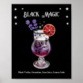 Halloween Cocktail Party mit Skulptur Poster (Vorne)