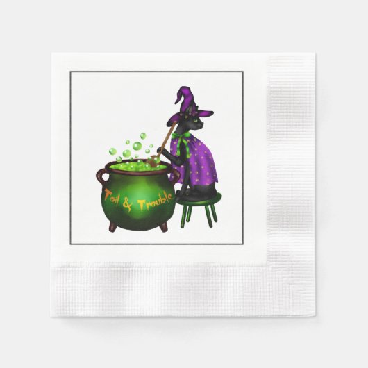 Halloween Cocktail Party Napkin Serviette (Vorderseite)