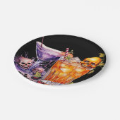 Halloween Cocktail Party Pappteller (Schrägansicht)