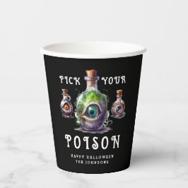 Halloween Cocktail Party Pick Your Poison Pappbecher