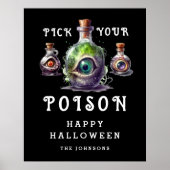 Halloween Cocktail Party Pick Your Poison Poster (Vorne)