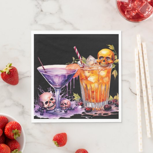 Halloween Cocktail Party Serviette (Beispiel)