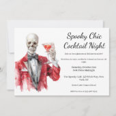 Halloween Cocktail Party | Spooky Chic Night Einladung (Vorderseite)