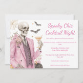 Halloween Cocktail Party | Spooky Chic Night Einladung (Vorderseite)