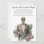 Halloween Cocktail Party | Spooky Chic Night Einladung (Vorderseite)