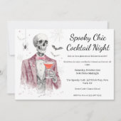 Halloween Cocktail Party | Spooky Chic Night Einladung (Vorderseite)