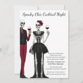 Halloween Cocktail Party | Spooky Chic Night Einladung (Vorderseite)
