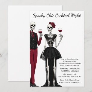 Halloween Cocktail Party   Spooky Chic Night Einladung