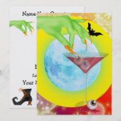 Halloween Cocktail - SRF Einladung (Vorne/Hinten)
