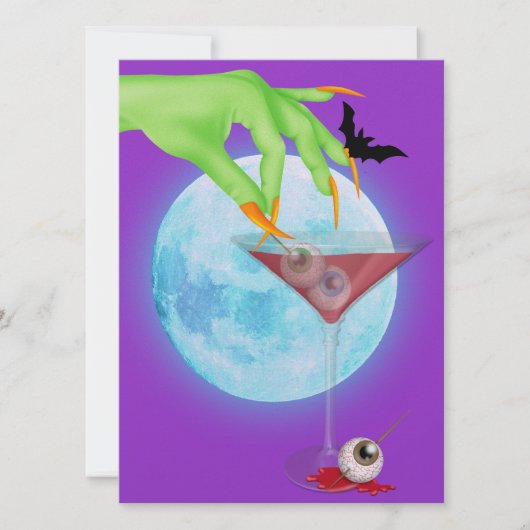 Halloween Cocktail - SRF Einladung (Vorderseite)