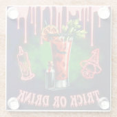 Halloween Cocktail Untersetzer Spooky "Trick or Dr (Rückseite)