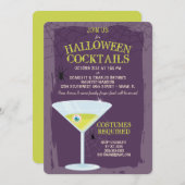 Halloween Cocktails Einladung (Vorne/Hinten)