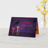 Halloween Cocktails Kundenfreundlichkeit Karte (Gelbe Blume)