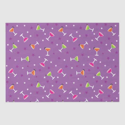 Halloween Cocktails Seidenpapier (Vorderseite)