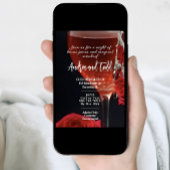 Halloween, Cocktails und Kostüme, Venezianische Ma Einladung