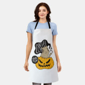 Halloween Coffee Cat - Niedliches Halloween Cat Dr Schürze (Getragen)