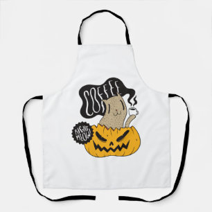 Halloween Coffee Cat - Niedliches Halloween Cat Dr Schürze
