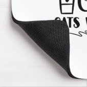 Halloween Coffee Cats Hexen Geburtstag Mousepad (Ecke)