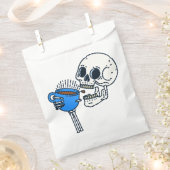 halloween coffee drink skelett blau geschenktütchen (Ausgeschnitten)