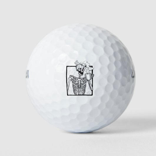 halloween coffee drink skelett golfball (Vorderseite)