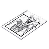 halloween coffee drink skelett notizblock (Linke Seite)
