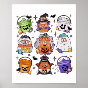 Halloween Coffee Funny Halloween Saison Spooky Poster