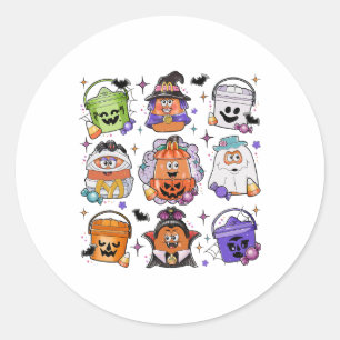 Halloween Coffee Funny Halloween Saison Spooky Runder Aufkleber