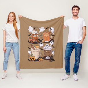 Halloween Coffee Niedlich Fall Ice Coffee Lover Ge Fleecedecke