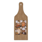Halloween Coffee Niedlich Fall Ice Coffee Lover Ge Schneidebrett (Vorderseite)