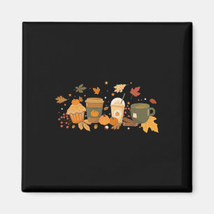 Halloween Coffee Pumpkin Latte Spice Coffee Liebe Magnet