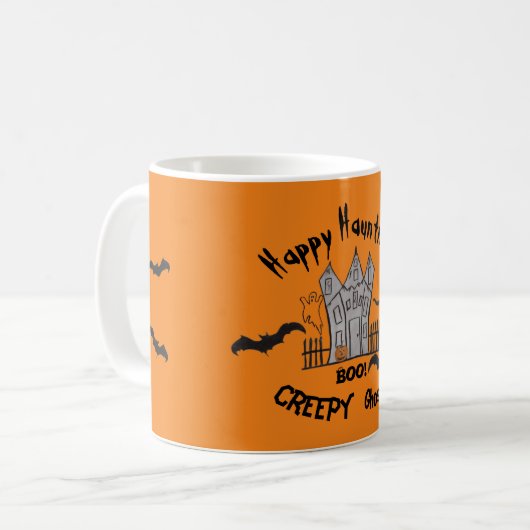 Halloween Coffee Tasse (Vorderseite Links)