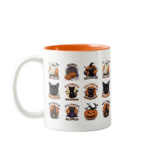 Halloween Coffee Tasse mit Niedlichen Spooky Chara
