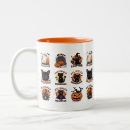 Halloween Coffee Tasse mit Niedlichen Spooky Chara