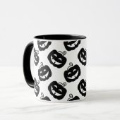 Halloween Coffee Tasse mit Spooky Pumpkin (Vorderseite Links)
