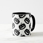 Halloween Coffee Tasse mit Spooky Pumpkin (VorderseiteRechts)