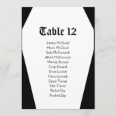 Halloween Coffin Wedding Chart DIY Card Einladung (Vorderseite)