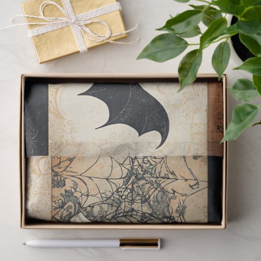 Halloween Collage Ghost & Pumpkin Decoupage Seidenpapier (Geschenk)