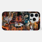 Halloween Collage iPhone Hülle (Rückseite (Horizontal))