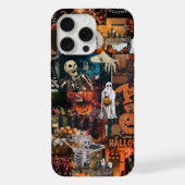 Halloween Collage iPhone Hülle (Rückseite)