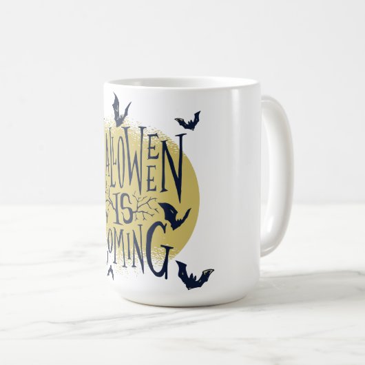 Halloween Collection - Halloween kommt Kaffeetasse (VorderseiteRechts)