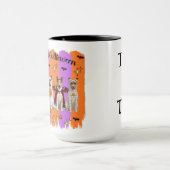 Halloween Collies Tasse (Zentrum)