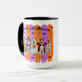 Halloween Collies Tasse (Vorderseite Links)