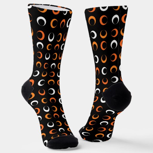 Halloween color circle pattern socken (Gewinkelt)