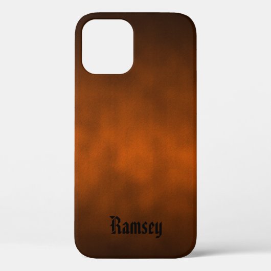 Halloween Color Gothic Ombre Art Your Name Case-Mate iPhone Hülle (Rückseite)