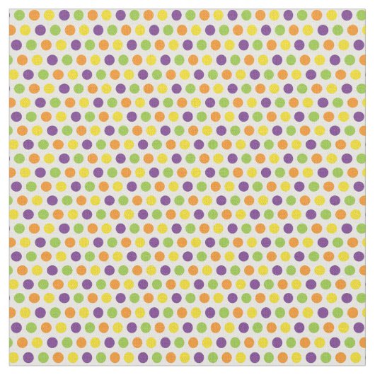 Halloween Color Polka Dots Stoff (Nahaufnahme)