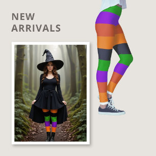 Halloween Colors Hexe Leggings
