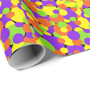 Halloween Colors Kreisel Geschenkpapier