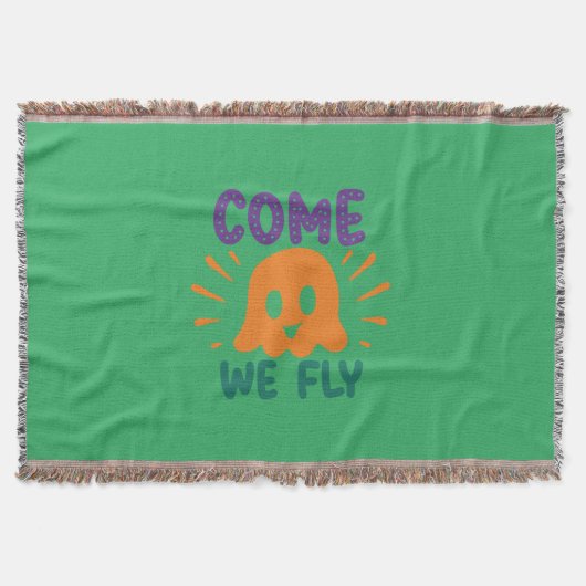 Halloween Come We Fly Decke (Vorderseite)